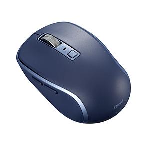 Nakabayashi マウス (Chrome/iPadOS/iOS/Mac/Windows11対応) ブルー MUS-BKF217NB ［BlueLED /無線(ワイヤレス) /5ボタン /Bluetooth］ | ナカバヤシ