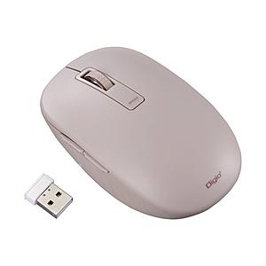 Nakabayashi マウス (Chrome/Mac/Windows11対応) ピンク MUS-RKF218P ［BlueLED /無線(ワイヤレス) /5ボタン /USB］ 【864】 | ナカバヤシ