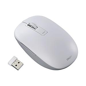 Nakabayashi マウス (Chrome/Mac/Windows11対応) ホワイト MUS-RKF218W ［BlueLED /無線(ワイヤレス) /5ボタン /USB］ 【864】 | ナカバヤシ