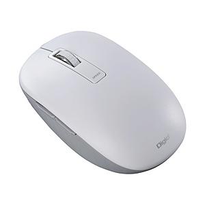 Nakabayashi マウス (Chrome/iPadOS/iOS/Mac/Windows11対応) ホワイト MUS-BKF219W ［BlueLED /無線(ワイヤレス) /5ボタン /Bluetooth］ | ナカバヤシ