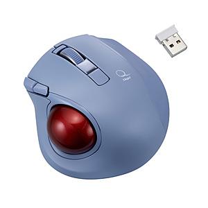 Nakabayashi マウス トラックボール Qシリーズ(Chrome/Mac/Windows11対応) ブルー MUS-TRLF224BL ［レーザー /無線(ワイヤレス) /5ボタン /USB］ | ナカバヤシ