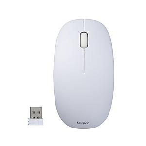 Nakabayashi マウス (Chrome/Mac/Windows11対応) ホワイト MUS-RKT211W ［BlueLED /無線(ワイヤレス) /3ボタン /USB］ 【864】 | ナカバヤシ