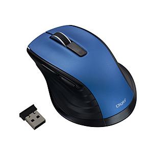 Nakabayashi Fline 無線静音5ボタンBlueLEDマウス    ［BlueLED /無線(ワイヤレス) /5ボタン /USB］ | ナカバヤシ