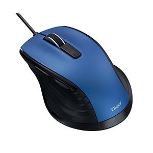 Nakabayashi マウス F_line(Chrome/Mac/Windows11対応) ブルー MUS-UKF227BL ［BlueLED /有線 /5ボタン /USB］ | ナカバヤシ