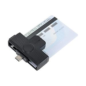 Nakabayashi 接触型ICカードリーダー USB-C接続  ブラック CRIC-04BK ［マイナンバーカード対応］ | ナカバヤシ