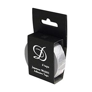 Nakabayashi 和紙マスキングテープ D TAPE 1本 プレーン シルバー | ナカバヤシ