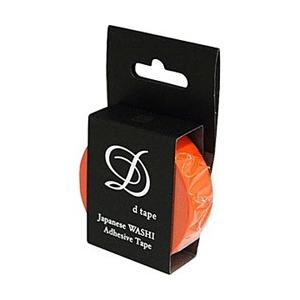 Nakabayashi 和紙マスキングテープ D TAPE 1本 プレーン オレンジ | ナカバヤシ