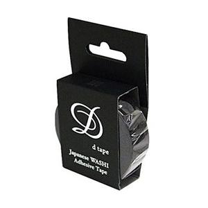 Nakabayashi 和紙マスキングテープ　d tape 1本 プレーン ブラック | ナカバヤシ