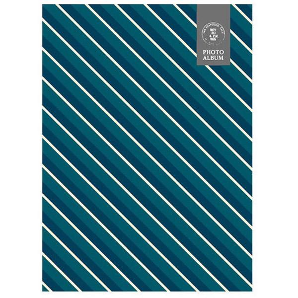 Nakabayashi 5冊組ソフトボックスアルバム シンプル柄 ストライプ （ブルー）5PL-270-33-B | ナカバヤシ | 02