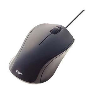 Nakabayashi MUS-UKT102BK マウス Digio2 ブラック [BlueLED/3ボタン/USB/有線] [ブルーLED方式]【864】 [振込不可] | ナカバヤシ