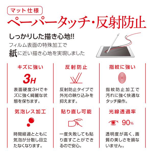 Nakabayashi 【フィルム】iPadmini(2019)用液晶保護フィルム ペーパータッチ反射防止 TBFBIPM19FLGPA | ナカバヤシ | 02