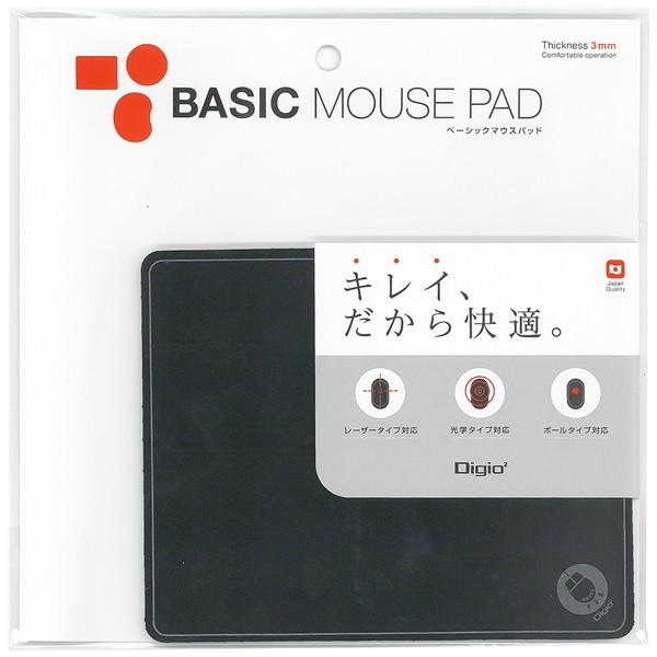 Nakabayashi MUP-916BK マウスパッド  ブラック 【864】 | ナカバヤシ | 01