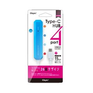 Nakabayashi USB2.0 Type-C 4ポートハブ ライトブルー UHC2474LB | ナカバヤシ