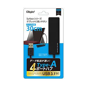 Nakabayashi UH-3184BK USB-Aハブ (Chrome/Mac/Windows11対応) ブラック ［バスパワー /4ポート /USB 3.1 Gen1対応］ | ナカバヤシ