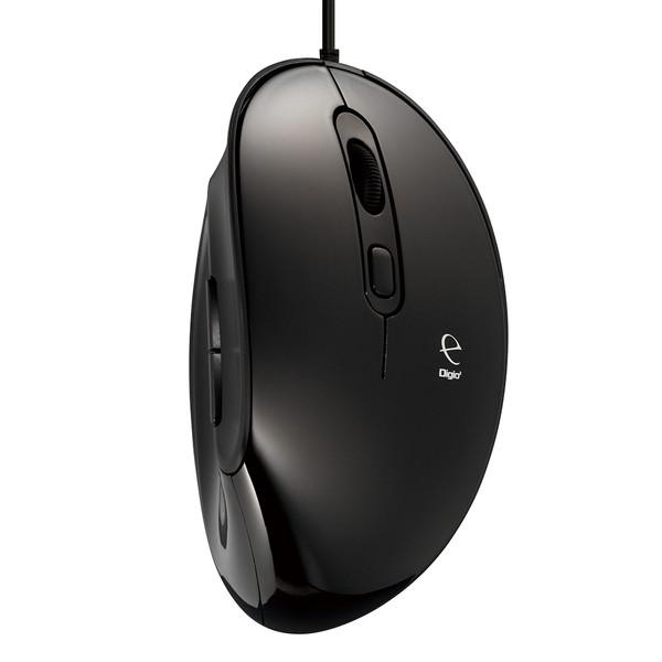 Nakabayashi マウス Digio2 ブラック MUS-UKF171BK ［BlueLED /有線 /5ボタン /USB］ | ナカバヤシ | 03