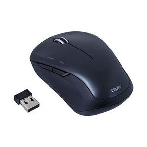 Nakabayashi ワイヤレスBlueLEDマウス［2.4GHz USB・Win／Mac］（5ボタン・ブラック）　MUSRKF118BK [無線マウス・ブルーLED方式] | ナカバヤシ