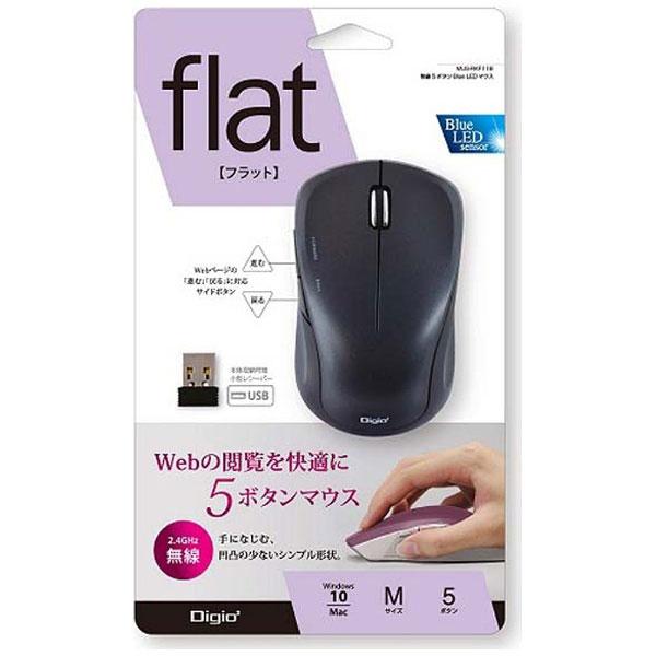 Nakabayashi ワイヤレスBlueLEDマウス［2.4GHz USB・Win／Mac］（5ボタン・ブラック）　MUSRKF118BK [無線マウス・ブルーLED方式] | ナカバヤシ | 02