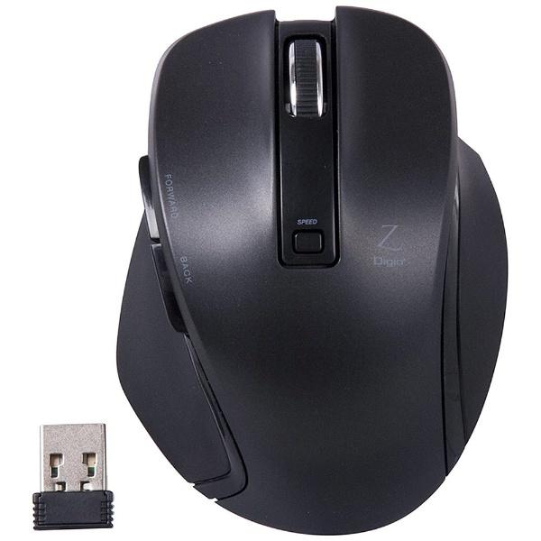 Nakabayashi ワイヤレスBlueLEDマウス［2.4GHz USB・Win／Mac／Android］　Zシリーズ （5ボタン・ブラック）　MUS-RKF119BK 【864】 [振込不可] | ナカバヤシ | 01
