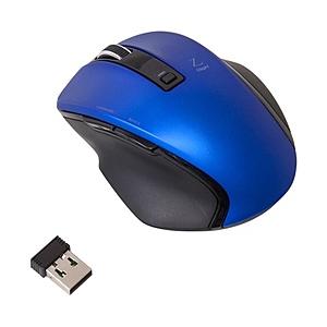 Nakabayashi ワイヤレスBlueLEDマウス［2.4GHz USB・Win／Mac／Android］　Zシリーズ （5ボタン・ブルー）　MUS-RKF119BL [振込不可] | ナカバヤシ