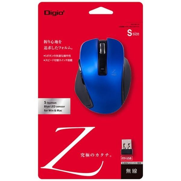 Nakabayashi ワイヤレスBlueLEDマウス［2.4GHz USB・Win／Mac／Android］　Zシリーズ （5ボタン・ブルー）　MUS-RKF119BL [振込不可] | ナカバヤシ | 02