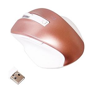 Nakabayashi ワイヤレスBlueLEDマウス［2.4GHz USB・Win／Mac／Android］　Zシリーズ （5ボタン・ピンク）　MUS-RKF119P | ナカバヤシ