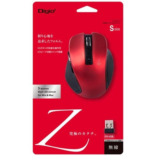 Nakabayashi ワイヤレスBlueLEDマウス［2.4GHz USB・Win／Mac／Android］　Zシリーズ （5ボタン・レッド）　MUS-RKF119R [振込不可] | ナカバヤシ | 02