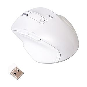 Nakabayashi ワイヤレスBlueLEDマウス［2.4GHz USB・Win／Mac／Android］　Zシリーズ （5ボタン・ホワイト）　MUS-RKF119W [振込不可] | ナカバヤシ