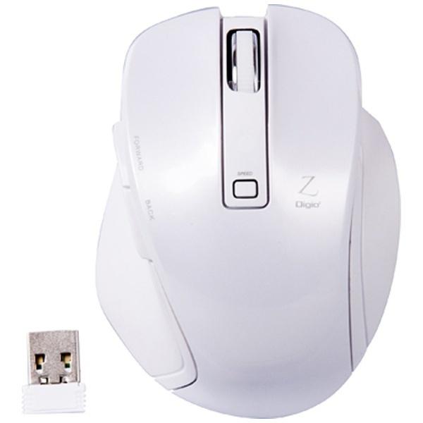 Nakabayashi ワイヤレスBlueLEDマウス［2.4GHz USB・Win／Mac／Android］　Zシリーズ （5ボタン・ホワイト）　MUS-RKF119W [振込不可] | ナカバヤシ | 01