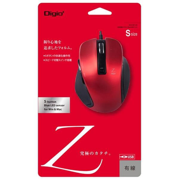 Nakabayashi 有線BlueLEDマウス［USB 1.5m・Win／Mac／Android］　Zシリーズ （5ボタン・レッド）　MUS-UKF120R | ナカバヤシ | 02