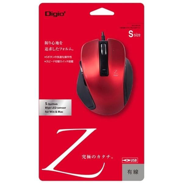 Nakabayashi 有線BlueLEDマウス［USB 1.5m・Win／Mac／Android］　Zシリーズ （5ボタン・レッド）　MUS-UKF120R | ナカバヤシ | 03