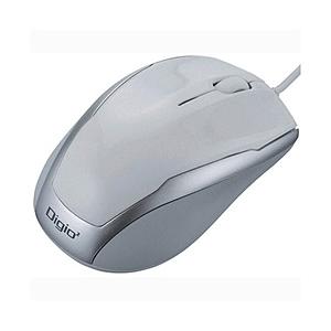 Nakabayashi MUSUKT115W　有線マウス（BlueLED/USB/3ボタン/ホワイト） [ブルーLED方式] | ナカバヤシ