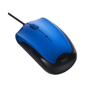 Nakabayashi MUSUKT124BL（3ボタン・ブルー）  有線BlueLEDマウス［USB・Mac／Win］ 静音 | ナカバヤシ