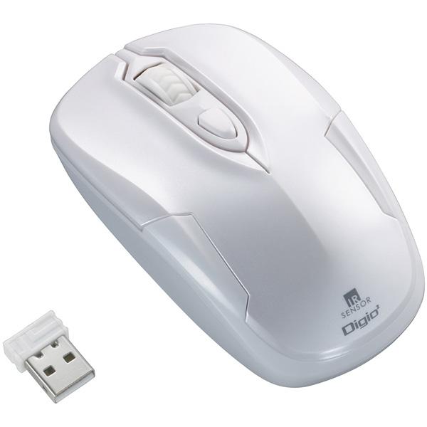 Nakabayashi ワイヤレス IR LEDマウス［USB・Win・3ボタン］ MUSRIT126W ホワイト [振込不可] | ナカバヤシ | 02