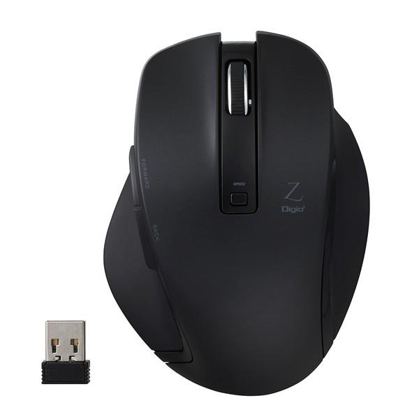 Nakabayashi ワイヤレスBlueLEDマウス [USB 2.4GHz・Win／Mac]　Zシリーズ　（Mサイズ・5ボタン）　ブラック　MUS-RKF129BK | ナカバヤシ | 01