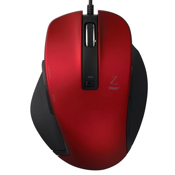 Nakabayashi 有線BlueLEDマウス [USB 1.5m・Win／Mac]　Zシリーズ　（Mサイズ・5ボタン）　レッド　MUS-UKF130R | ナカバヤシ | 01