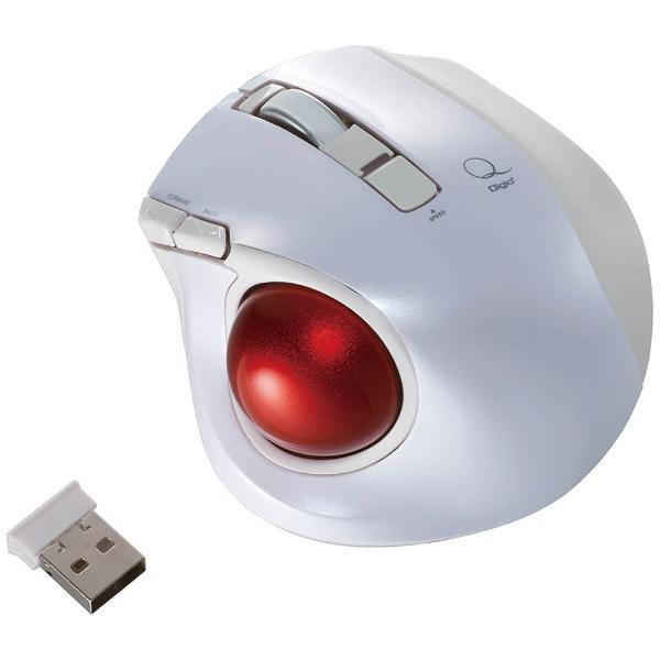 Nakabayashi ワイヤレスレーザートラックボール［USB 2.4GHz・Mac／Win］　静音・コンパクトモデル （5ボタン・ホワイト）　MUS-TRLF132W | ナカバヤシ