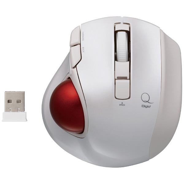 Nakabayashi ワイヤレスレーザートラックボール［USB 2.4GHz・Mac／Win］　静音・コンパクトモデル （5ボタン・ホワイト）　MUS-TRLF132W | ナカバヤシ | 01