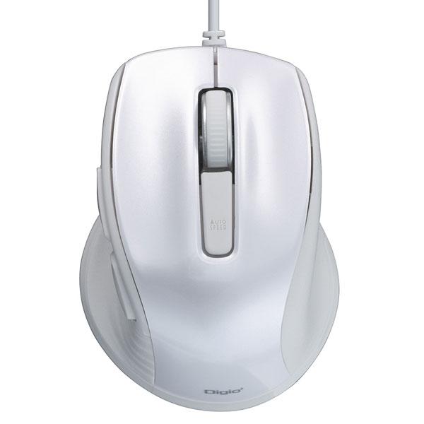 Nakabayashi 有線BlueLEDマウス［USB・Win／Mac］Flineシリーズ Sサイズ 5ボタン MUS-UKF142W ホワイト [5ボタン] | ナカバヤシ | 03