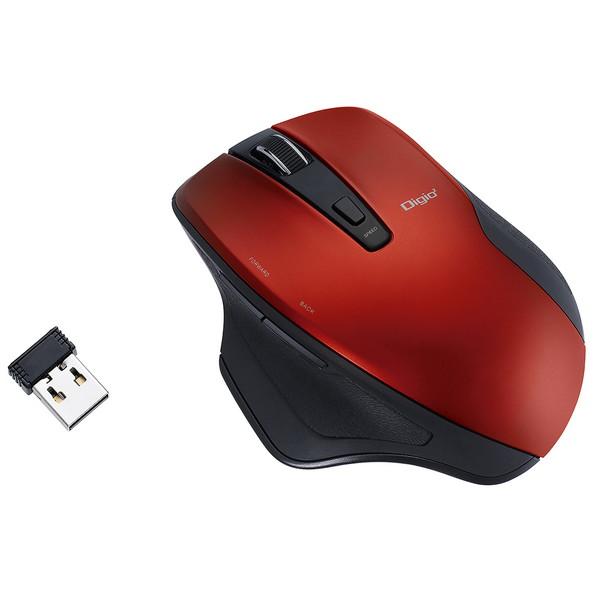 Nakabayashi 無線静音5ボタンBlueLEDマウス Just Fit Curve MUSRKF155R | ナカバヤシ | 01