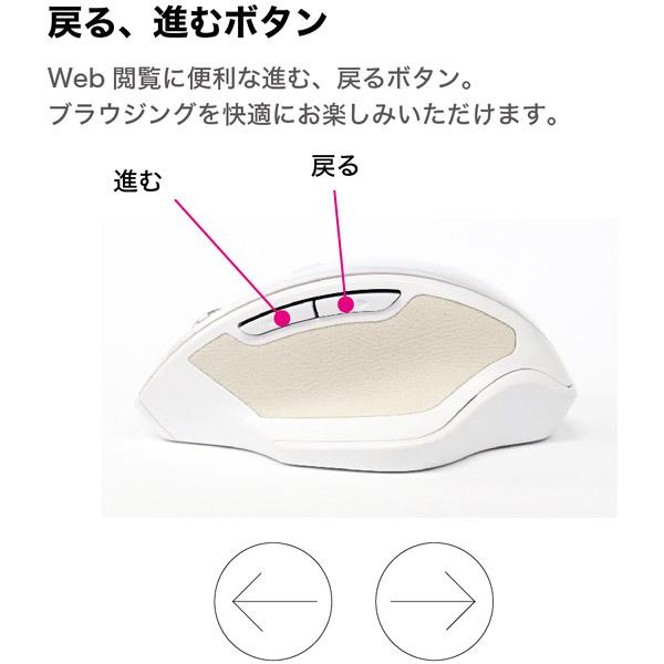 Nakabayashi 無線静音5ボタンBlueLEDマウス Just Fit Curve MUSRKF155R | ナカバヤシ | 07