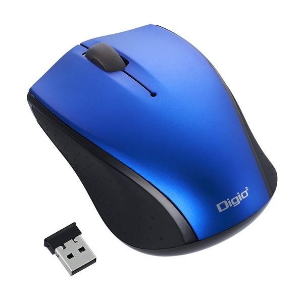 Nakabayashi 小型無線3ボタンBlueLEDマウス ブルー MUSRKT160BL | ナカバヤシ | 01