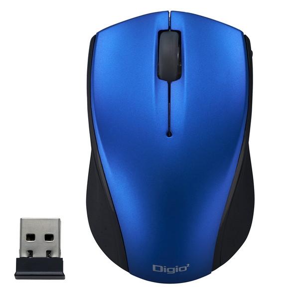 Nakabayashi 小型無線3ボタンBlueLEDマウス ブルー MUSRKT160BL | ナカバヤシ | 02