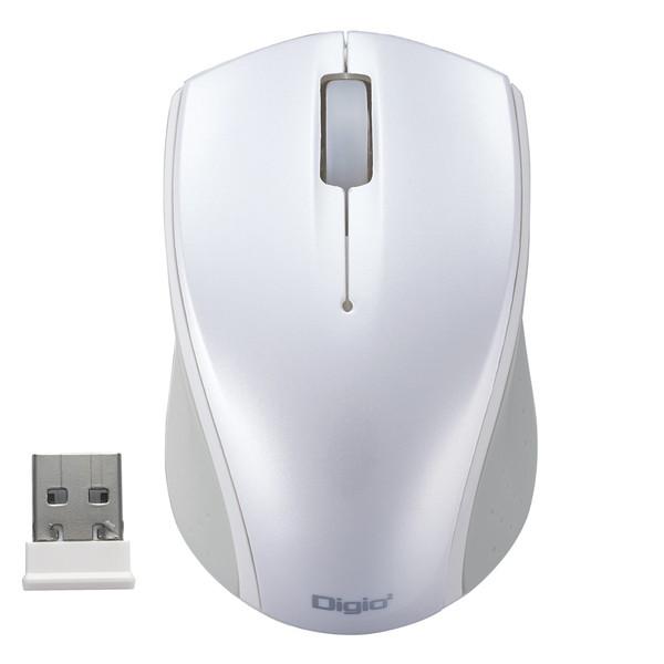 Nakabayashi 小型無線3ボタンBlueLEDマウス ホワイト MUSRKT160W | ナカバヤシ | 02