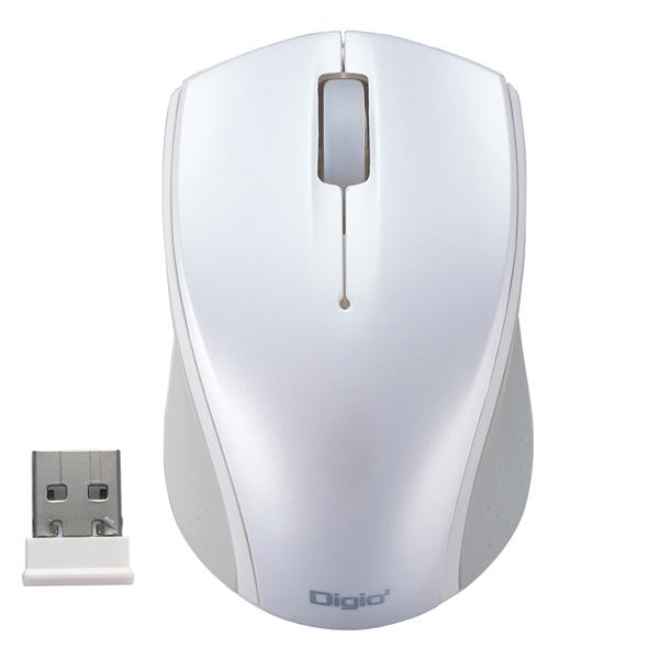 Nakabayashi 小型無線3ボタンBlueLEDマウス ホワイト MUSRKT160W | ナカバヤシ | 03