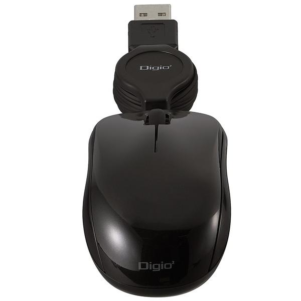 Nakabayashi マウス くるんとmini ブラック MUS-UKT166BK ［BlueLED /有線 /3ボタン /USB］ | ナカバヤシ | 04