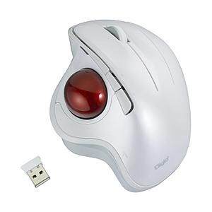 Nakabayashi マウス トラックボール(Chrome/Mac/Windows11対応) ホワイト MUS-TRIF180W ［光学式 /無線(ワイヤレス) /5ボタン /USB］ | ナカバヤシ