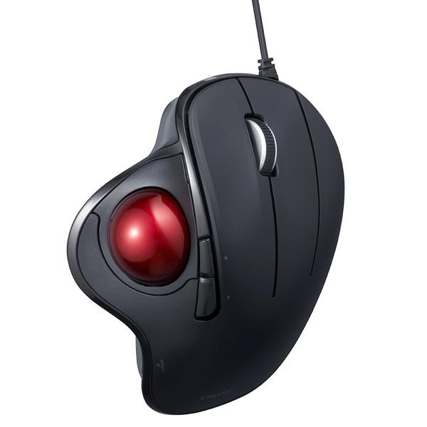 Nakabayashi マウス トラックボール(Chrome/Mac/Windows11対応) ブラック MUS-TUIF181BK ［光学式 /有線 /5ボタン /USB］ | ナカバヤシ | 13