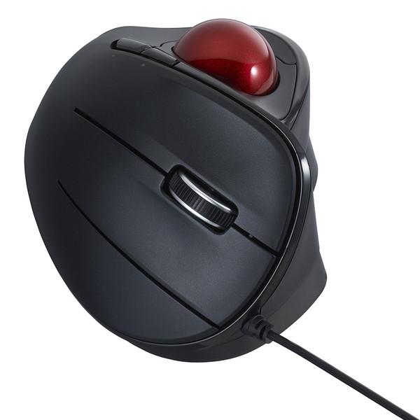 Nakabayashi マウス トラックボール(Chrome/Mac/Windows11対応) ブラック MUS-TUIF181BK ［光学式 /有線 /5ボタン /USB］ | ナカバヤシ | 04