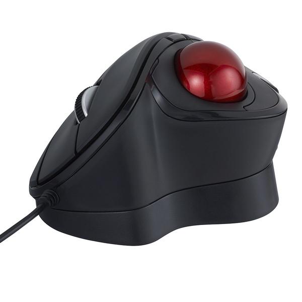 Nakabayashi マウス トラックボール(Chrome/Mac/Windows11対応) ブラック MUS-TUIF181BK ［光学式 /有線 /5ボタン /USB］ | ナカバヤシ | 05