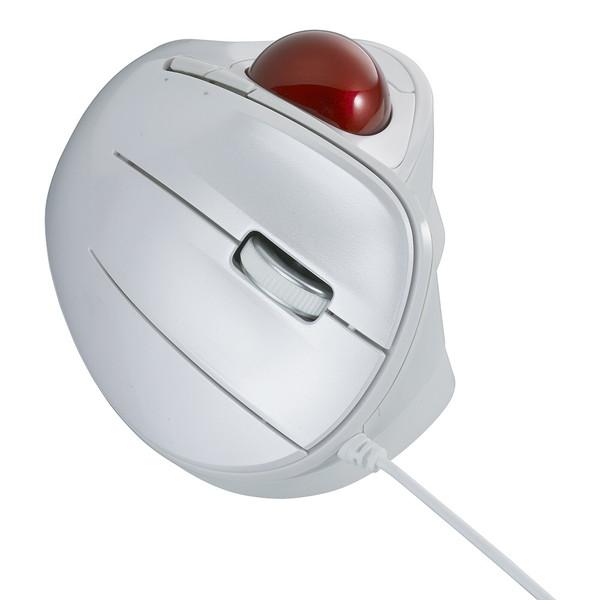 Nakabayashi マウス トラックボール(Chrome/Mac/Windows11対応) ホワイト MUS-TUIF181W ［光学式 /有線 /5ボタン /USB］ | ナカバヤシ | 04